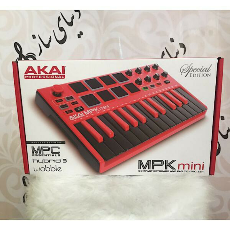 میدی کنترلر آکایی AKAI MPK Mini MKII RED