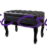 صندلی پیانو سوپر لمسه قابل تنظیم پایه آهویی آکبند